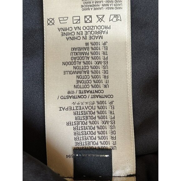 DIESEL Women's Black Chiffon Collared D-casey-b Pleated Shirt Dress DL12 $248 - Picture 5 of 11